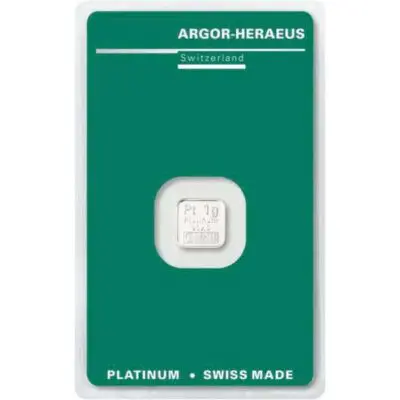 Platinasta ploščica Argor-Heraeus 1 g