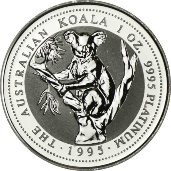 Avstralska koala iz platine 1 unča