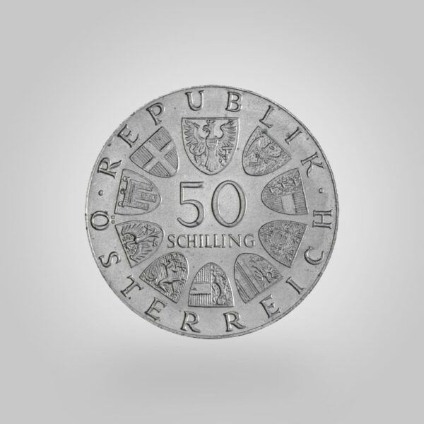 50 srebrnih avstrijskih šilingov druga oblika - Image 2